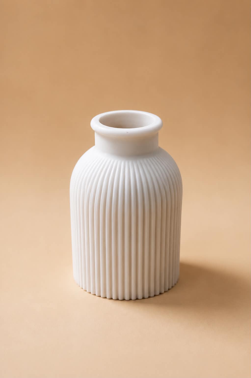 Modern Ribbed Decorative Vase